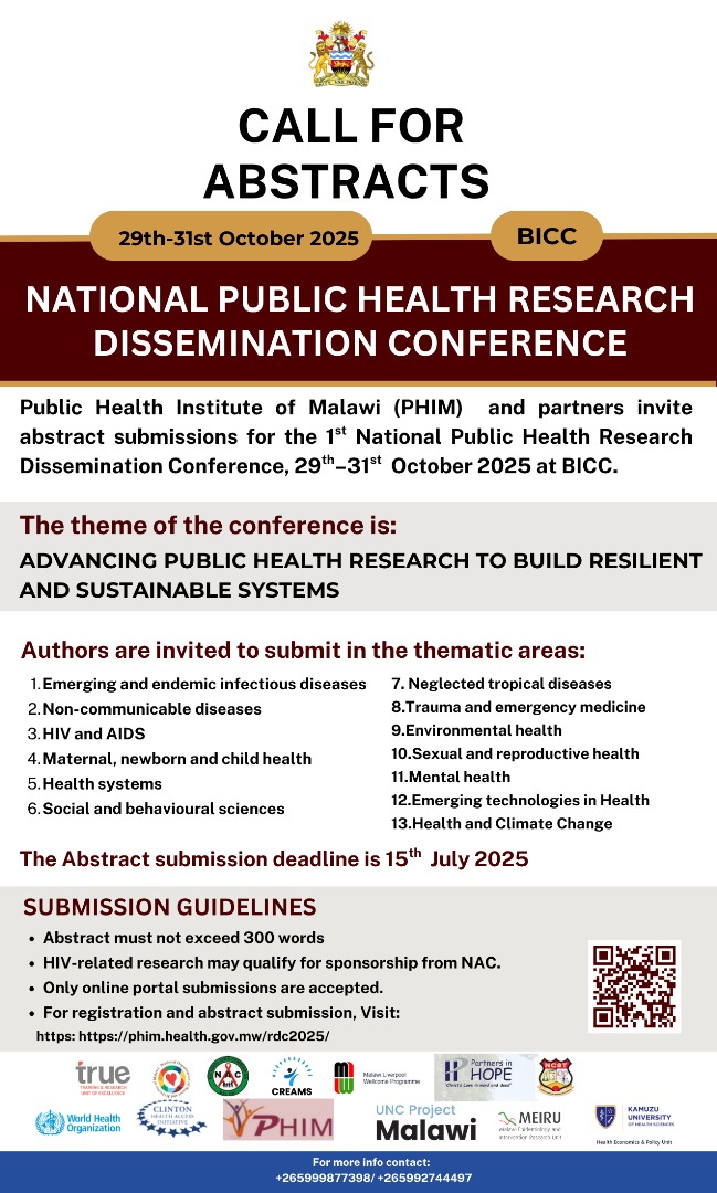 NATIONAL PUBLIC HEALTH RESEARCH DISSEMINATION CONFERENCE